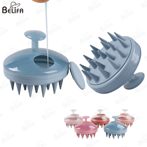 Venta al por mayor Cepillo de pelo Cabeza de silicona Peine Champú Cepillo Cuidado del cuero cabelludo Cepillo masajeador de cabello - Product Image 1