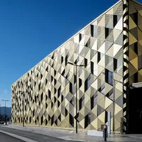 Façade en aluminium perforé Panneau solide moderne pour centre commercial Villa Anti-corrosion Aluminium personnalisé