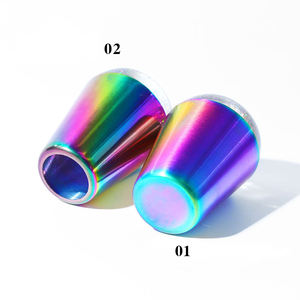 Penjualan Terbaik Alat Manikur Kualitas Tinggi Desain Baru Jeli Murni Bening Bulat Pengeruk Seni Kuku Alat Stempel dengan Topi Transparan - Product Image 2