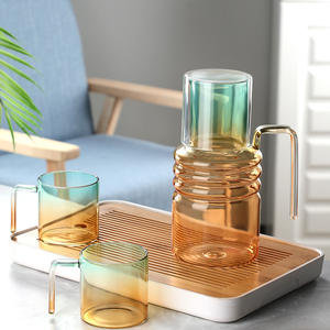 Hervidor de agua fría de gran capacidad, resistente a altas temperaturas, de mármol nórdico azul degradado, para uso doméstico. - Product Image 2