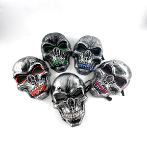Masque LED Lumineux d'Horreur pour Cosplay d'Halloween, Vente en Gros, 10 Couleurs au Choix, Masque Lumineux pour Fête - Product Image 5