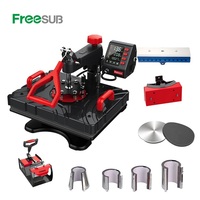 Machines de Presse à Chaud Freesub 11 en 1 pour T-Shirts, Tasses, Chapeaux/Casquettes, Assiettes et Stylos P8100