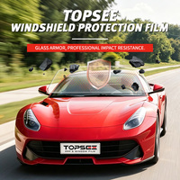 Film de protection pour pare-brise EPU, dernier modèle, anti-UV, 6,5 mil, VLT94%, UVR99%, anti-éclats, hydrophobe, transparent