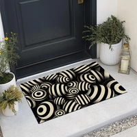 Tapis de carnaval d'Halloween en matériau de boue de diatomée antidérapant absorbant l'eau, tapis de lampe de citrouille à impression décorative personnalisable