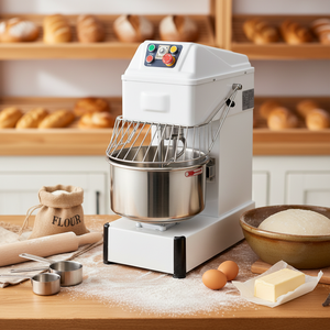 Nouveau Pétrin à Pâte Commercial Automatique 20 Litres 220V en Acier Inoxydable pour Pizzas, Gâteaux et Biscuits - Product Image 1