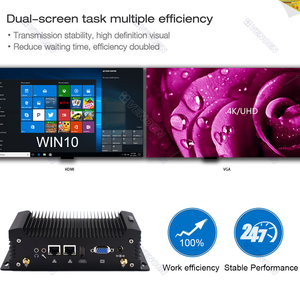Mini PC sans ventilateur InteI Core I7 4578U I5 7287U 4278U I3 6157U ITX <span class=keywords><strong>Ordinateur</strong></span> industriel robuste RS232 HD-MI VGA Win10 Pro Linux US - Product Image 5
