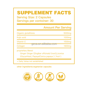 Étiquettes personnalisées Glutathion liposomal 5X Extra blanchissant Capsule Collagène Vitamine C <span class=keywords><strong>Acide</strong></span> alpha-lipoïque pour peaux noires - Product Image 2