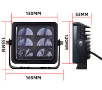 Lampu busur terang tinggi lampu Area bahaya Zona Biru Merah lampu Forklift Led lampu Keselamatan Gudang lampu peringatan Led untuk Forklift truk