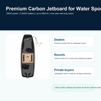 Planche de surf électrique en fibre de carbone pure 15KW, jetboard haute vitesse pour les revendeurs de sports nautiques