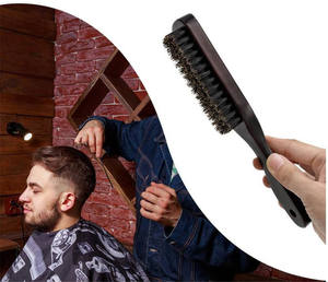 Spazzola per Barba 45g con Manico Sottile, Spazzola per Capelli di Qualità Professionale, Spazzola per <span class=keywords><strong>Collo</strong></span> per Barbieri Professionisti - Product Image 4