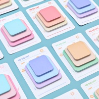 Blocs-notes multi-tailles, différentes couleurs, autocollants amovibles, design à coins arrondis, liste de choses à faire, notes adhésives personnalisées avec logo