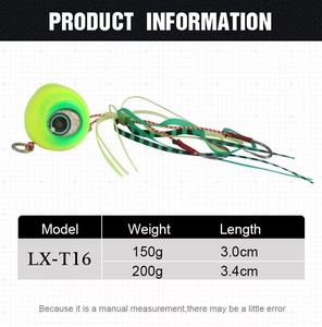 150g 200g Tenya Tai Rubber Inchiku Kabura <strong>Jig</strong> Head Snapper Grouper Sea <strong>Madai</strong> Fishing Lure - Product Image 6