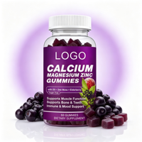 Complément minéral à croquer facilement, nutrition quotidienne, gommes à la fraise, calcium, magnésium et zinc pour tous les jours