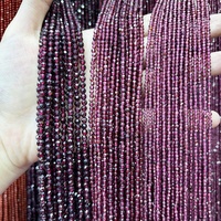 Perles Facettées Naturelles de 2 mm, 3 mm, 4 mm pour Bricolage, Petites Perles Énergétiques en Pierre Gemme, Perles Libres pour la Fabrication de Bijoux, Bracelets et Colliers
