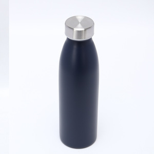 Stainless Steel <b>Thermos</b> <b>Bottle</b> Double Walled Insulated For Camping Outdoor Use Dark Blue 500Ml - Product Image 5