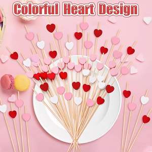 Stuzzicadenti <span class=keywords><strong>di</strong></span> Lusso a Forma <span class=keywords><strong>di</strong></span> Cuore in Bambù, Uso Decorativo, Spiedini <span class=keywords><strong>di</strong></span> Bambù Monouso per Hotel 5 Stelle, Confezione Romantica - Product Image 6