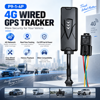 Traceur GPS filaire 4G P9-4P pour voiture, camion, moto, suivi de véhicule en temps réel, coupure à distance du carburant, dispositif de gestion de flotte GPS