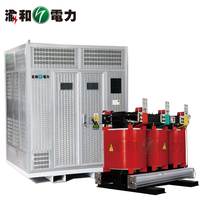 Kabinet Transformator Tipe Kering Lengkap 11kv untuk Pusat Data Dalam Ruangan 315kVA 500kva 800kva Transformator Kering Dijual