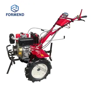 2022 New Multi-function 10HP Cultivator Mini Tiller with 186F air cooled engine Powerful electric power tiller