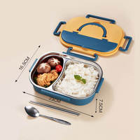 Stockage et conteneur de nourriture de haute qualité boîte à bento isolée thermiquement boîte à lunch en acier inoxydable monocouche pour enfants et adultes