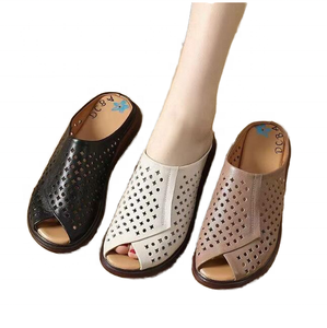 Sandales compensées décontractées à talons hauts et bout ouvert pour femme UP-2426J – Idéales pour l'été - Product Image 2