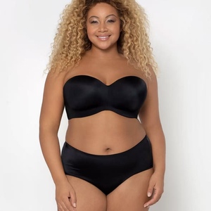 Reggiseni a Mezza Coppa Sexy, Comodi e Traspiranti di Alta Qualità per Donne, Reggiseni <span class=keywords><strong>Push</strong></span>-<span class=keywords><strong>Up</strong></span> Sottili <span class=keywords><strong>Senza</strong></span> <span class=keywords><strong>Spalline</strong></span> Regolabili, Tinta Unita, Taglie Forti - Product Image 1