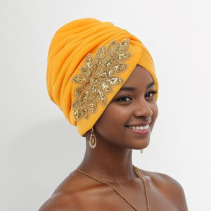 HZM-24308 fleur <span class=keywords><strong>chimio</strong></span> Turban automne <span class=keywords><strong>Bonnet</strong></span> chimiothérapie casquette sommeil torsion Turban cheveux accessoires pour femmes - Product Image 5