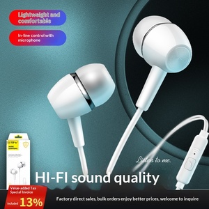 Écouteurs pour téléphone portable K20, intra-auriculaires, 3,5 mm, cordon <span class=keywords><strong>de</strong></span> 1,2 m, plastique TPE, universels pour Android, écouteurs filaires pour appels et musique - Product Image 2