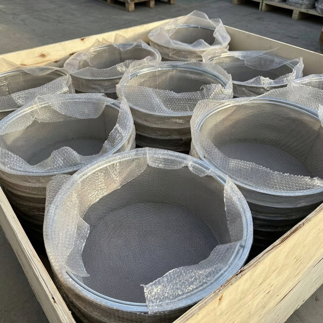Edge Wrapped Stainless Steel Filter Mesh End Cap Industrial Filter Cartridge Accessories Custom Size Available