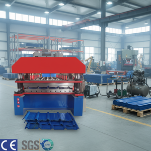 Roofing Steel Roll Forming Machine Manufacturer High Tensile Roof <b>Sheet</b> Trapezoid Panel Ibr Roll Forming Machine - Product Image 1
