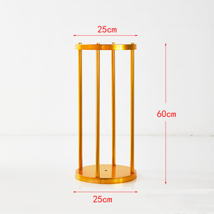 Đám Cưới Bảng Hoa Trung Tâm Trang Trí Cao Vàng Kim Loại Hình Học Centerpieces Cao Bình Hình Học Bảng Centerpieces - Product Image 6