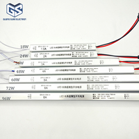 Alimentation LED ultra-mince 36W 12V 24V, largeur 18mm, pour éclairage LED d'armoires, de placards et de miroirs, certifiée CE