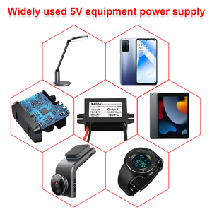 <span class=keywords><strong>Convertisseur</strong></span> DC-DC Buck 12V 24V vers 5V 3A, module de charge <span class=keywords><strong>rapide</strong></span> avec sortie Micro USB / Type-C pour téléphone portable - Product Image 4