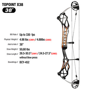 Arc à poulies de compétition ARCHERY X38 Target avec poignée usinée et bras Gordon X38 Target Compound Bow X3 - Product Image 3