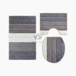 条纹防滑超细纤维浴室地毯超吸水快干浴垫豪华酒店门毯柔软淋浴垫 - Product Image 3