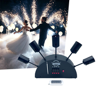 Cinq têtes en forme d'éventail fontaine froide feux d'artifice Machine télécommande équipement de scène pyrotechnique feux d'artifice noël nouvel an