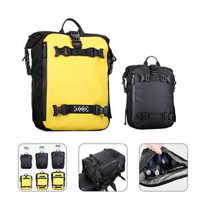 Bolsa de Almacenamiento Trasera para Motocicleta de 20L, Impermeable, de Poliéster, con Asa Suave, Cierre de Cremallera, Unisex, para Viajes - Product Image 4