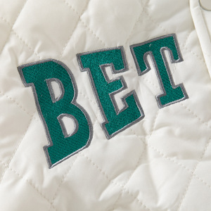 Chaqueta de bombardero impermeable de moda de invierno para niños, abrigo informal suelto de algodón con cuello redondo y cremallera, chaqueta de béisbol para niños, estilo - Product Image 4