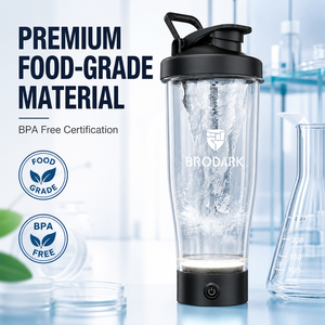 Draagbare oplaadbare Tritan elektrische shakerfles met USB, automatische eiwitpoedermixer, <span class=keywords><strong>blender</strong></span>, één-knops bediening, voor thuis en hotel - Product Image 4