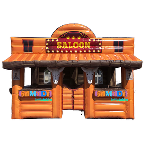 Tente de bar gonflable promotionnelle en plein air Wild West Saloon petits magasins gonflables commerciaux Saloon Mini Sale Store - Product Image 4