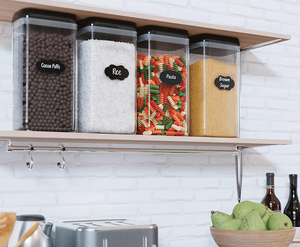 4PC Đặt Nhà Bếp & Phòng Đựng Thức Ăn Được Niêm Phong Tốt Hộp Đựng Thực Phẩm Cực Lớn Có Nắp Đậy Cho Mì Ống, Bột Mì, Ngũ Cốc - Product Image 5
