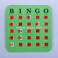 Huaxi Sports & Entertainment – Lot de 5 cartes de bingo réutilisables pour machine à bingo, jeu de loterie, papier artisanal pour carnaval, taille S