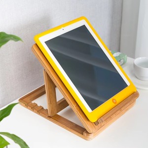 Bamboo Reading Stand Adjustable Desktop Shelf For Books And Electronics Foldable Design - Product Image 3