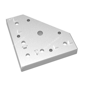 Chuangying Triangular End Face Connecting Plate Aluminum Profile Accessory Durable <b>Sandblasting</b> Home Improvement Hardware - Product Image 1