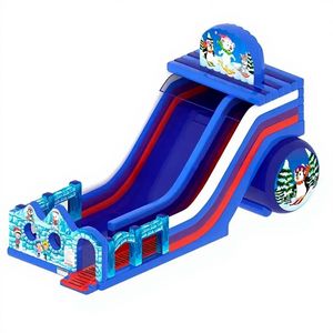 Giant <b>Inflatable</b> Bouncing Castle & Christmas Slide Commercial Grade PVC Material for Outdoor Use Home & Residential Adults - Product Image 1