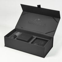 Bijoux pliants de luxe avec aimant Emballage magnétique de mariage Boîte rigide cadeau Ensemble complet Emballage personnalisé avec fermeture magnétique
