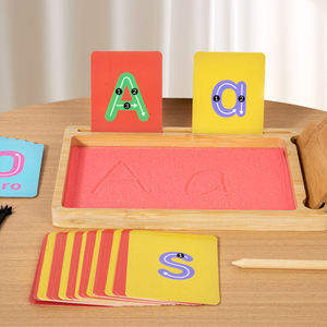 Bán buôn Montessori gỗ cát bảng cho giáo dục sớm trẻ em của bức tranh đào tạo cạo sandbox chữ viết tay học tập - Product Image 1