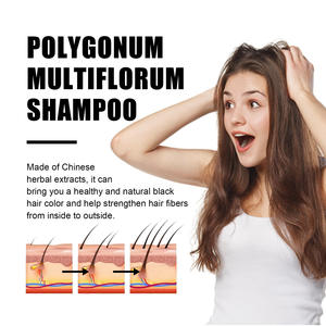 OEM Polygonum Multiflorum Shampooing Anti-chute <span class=keywords><strong>Solide</strong></span> Contrôle des Cheveux Huile Doux Noir Cheveux Réparateur Cuir Chevelu Hydratant - Product Image 4