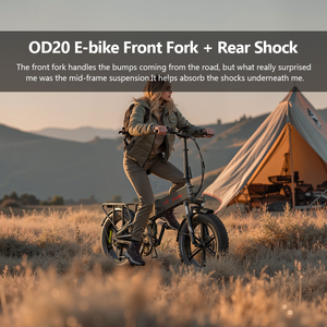 Entrepôt UE fatbike pliant 20 pouces 4.0 vélo électrique suspension complète neige montagne tout‑terrain pedelec 250W - Product Image 4