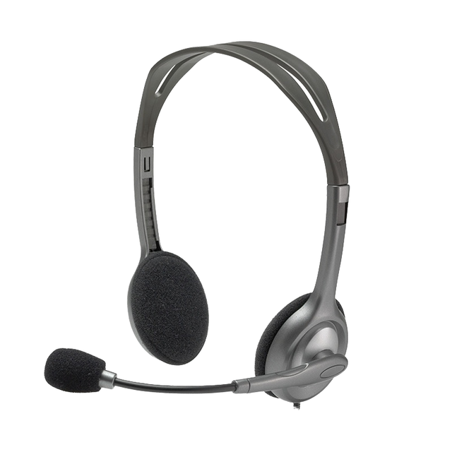 Single 3.5mm Jack Stereo Headphone Microphone Active Noise Cancellation (ANC) Hi-Fi Sound On-Ear Design Metal AAC Gaming
